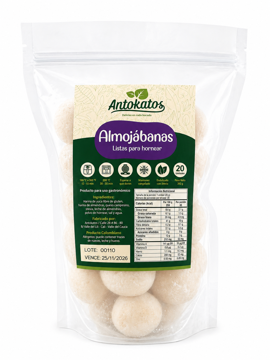 Almojábanas con Stevia