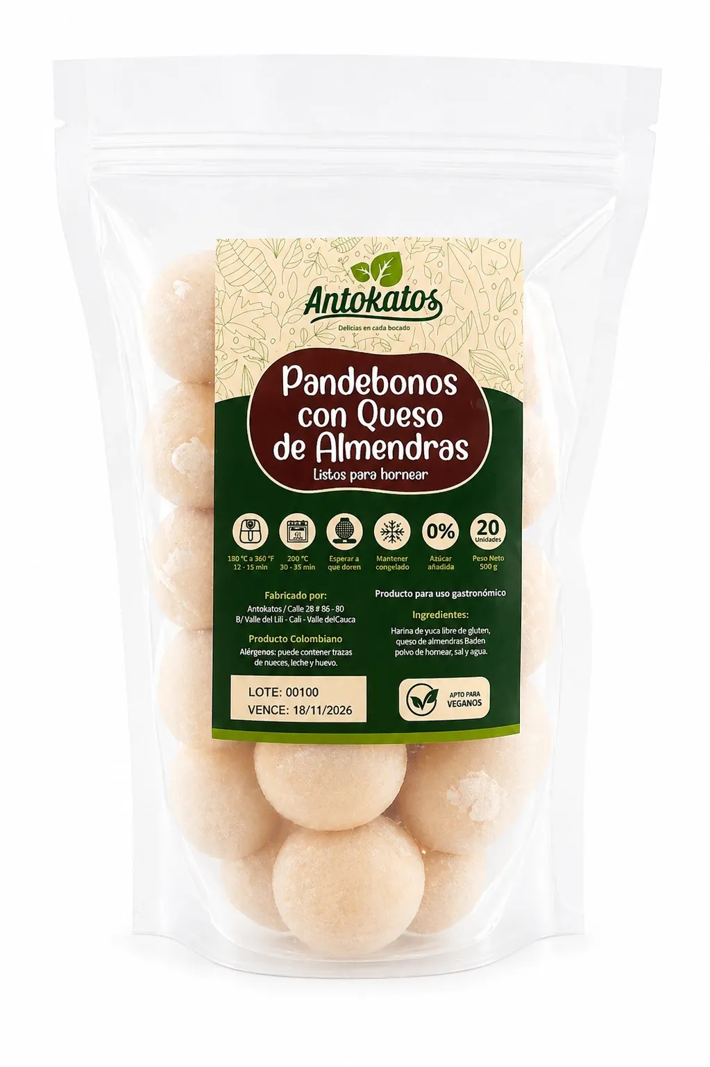 Pandebonos con Queso de Almendras